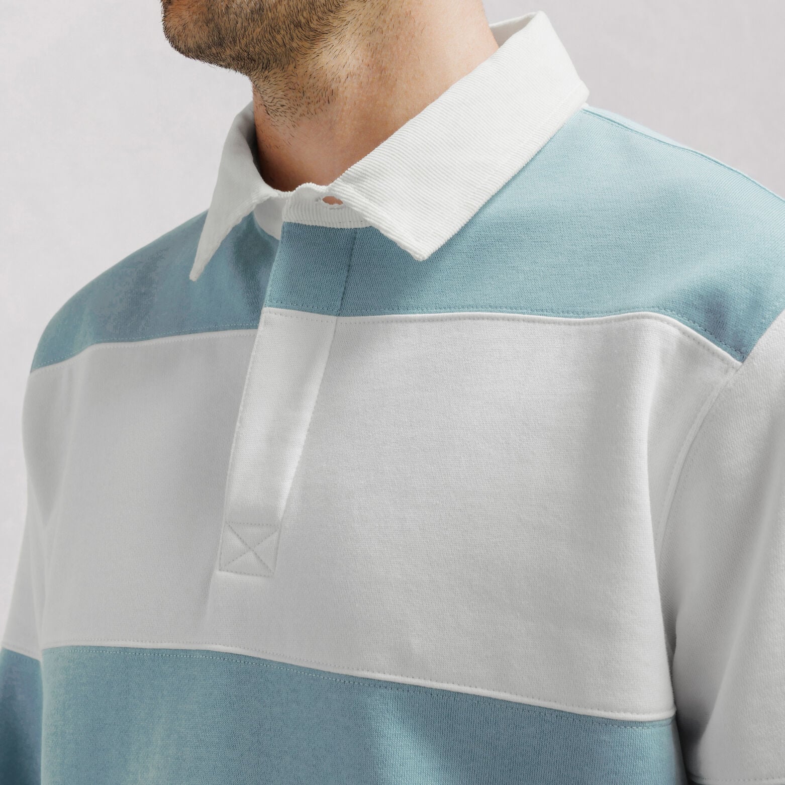 Gestreepte polosweater