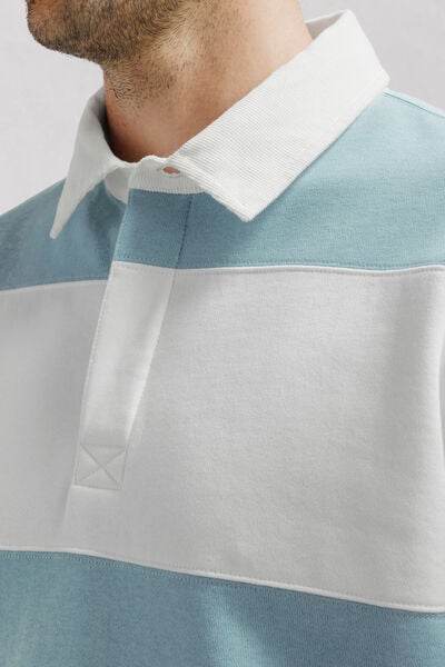 Gestreepte polosweater