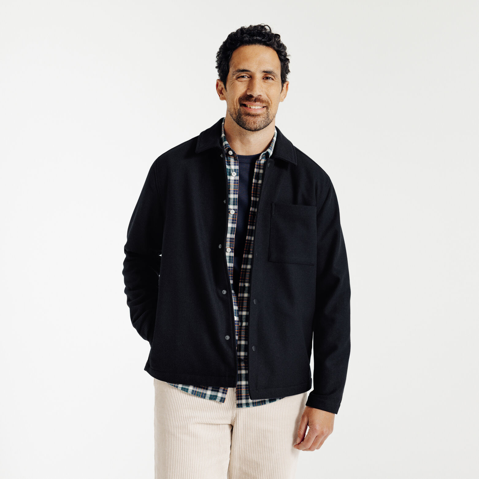 Surchemise avec poche coton