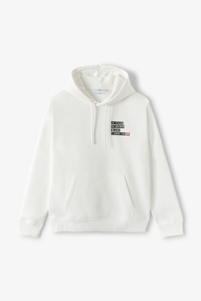 Sweat à capuche animation Saint-Valentin