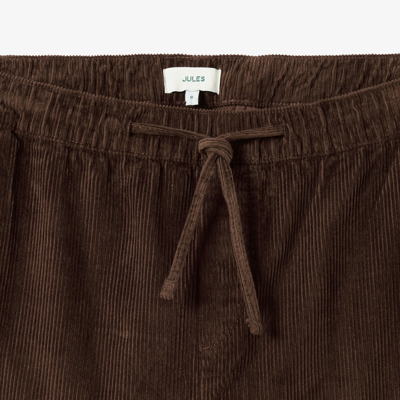 Pantalon tapered taille &eacute;lastiqu&eacute;e en velours