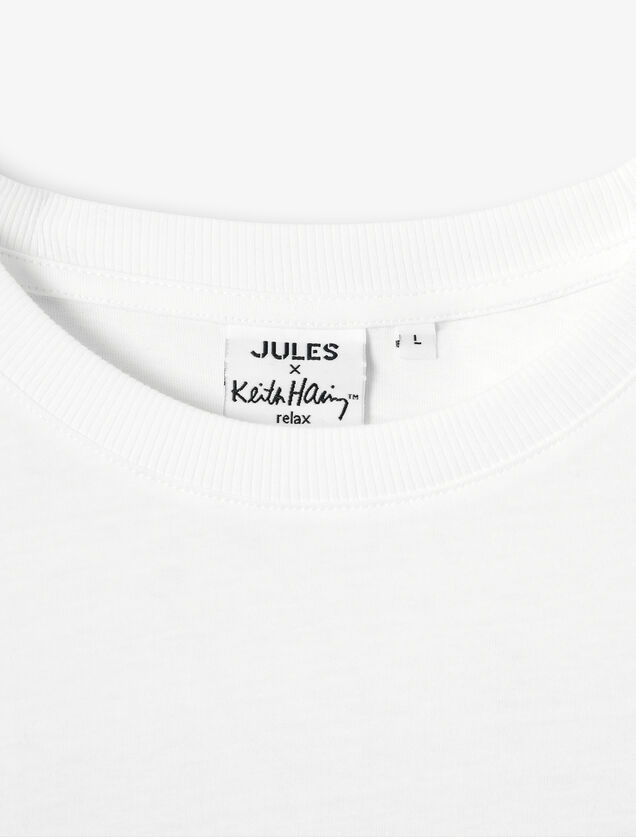 Tee shirt imprim&eacute; licence Keith Haring