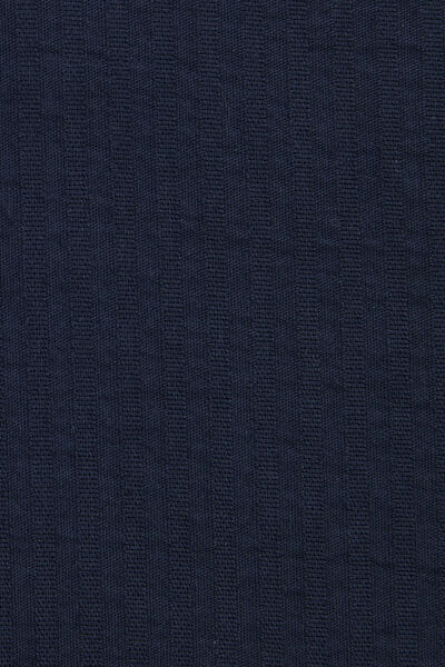 Chemise en coton seersucker rayée