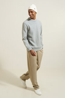 Sweat col rond en maille uni