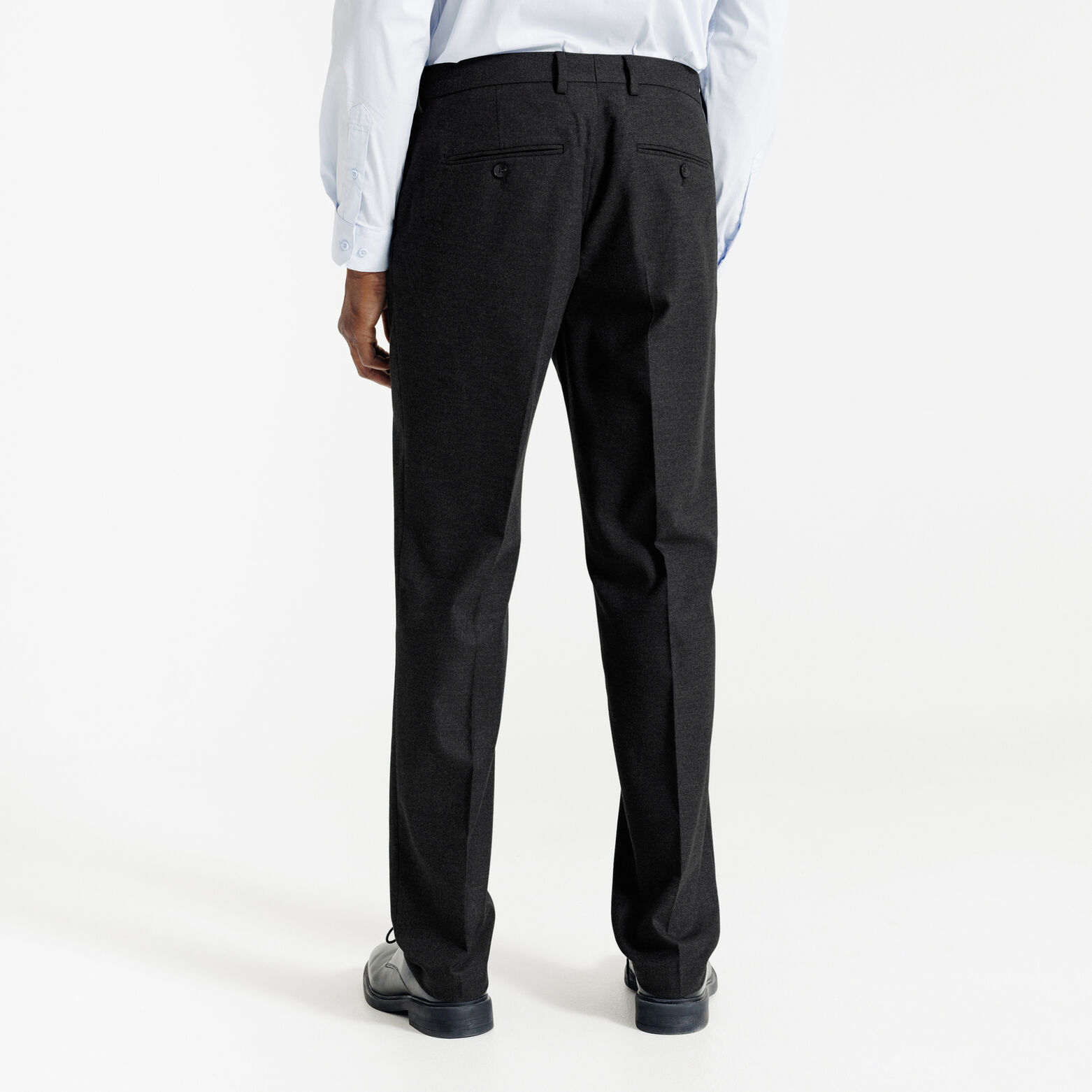 Comfort fit kostuumbroek in flanel