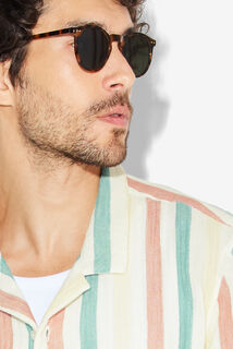 Chemisette en gaze de coton rayée