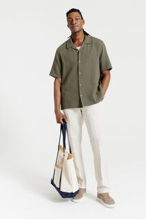 Regular effen hemdje in katoengaas