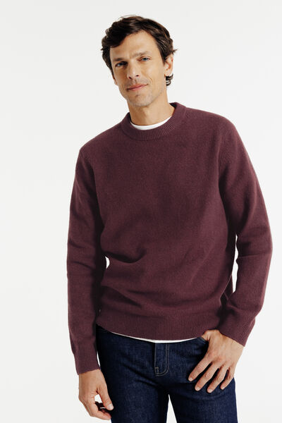 Pull col rond mousseux