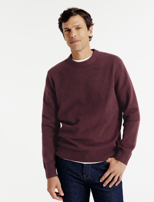 Pluizig trui ronde hals