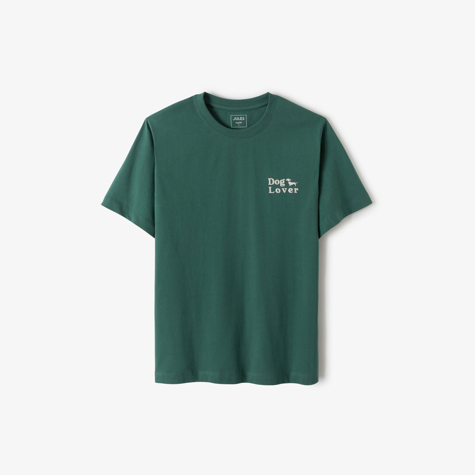 Tee shirt imprimé poitrine chien