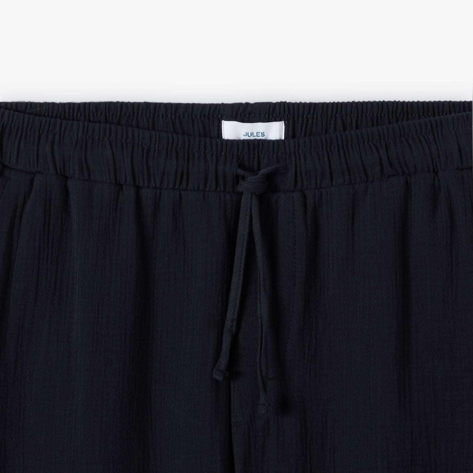 Pantalon tapered en gaze de coton