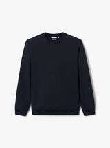 Sweat col rond  molleton uni