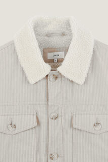 Blouson velours col chemise