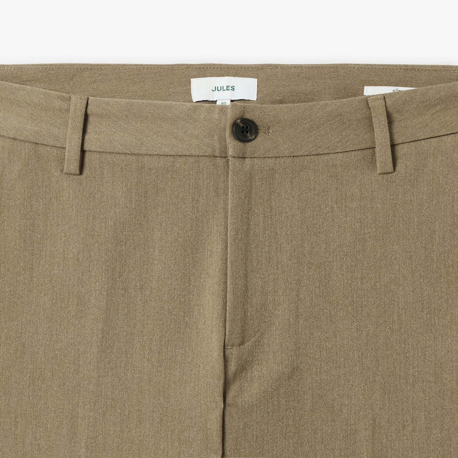 Pantalon chino slim en flanelle