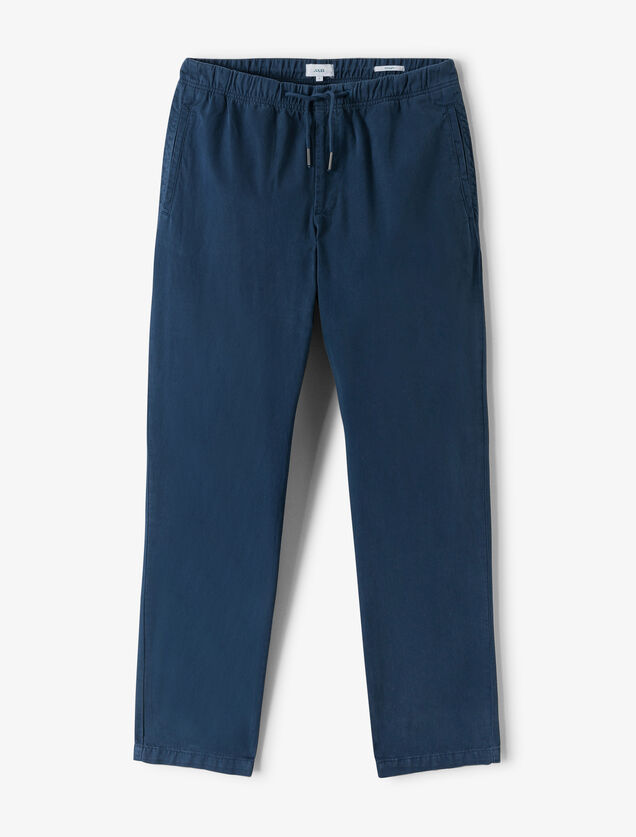 Straight fit broek met elastische taille