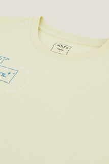 Tee shirt imprim&eacute; en coton col rond