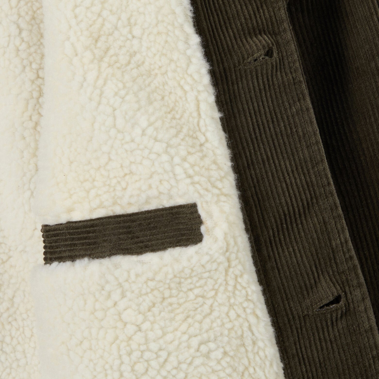Veste velours int&eacute;rieur en sherpa