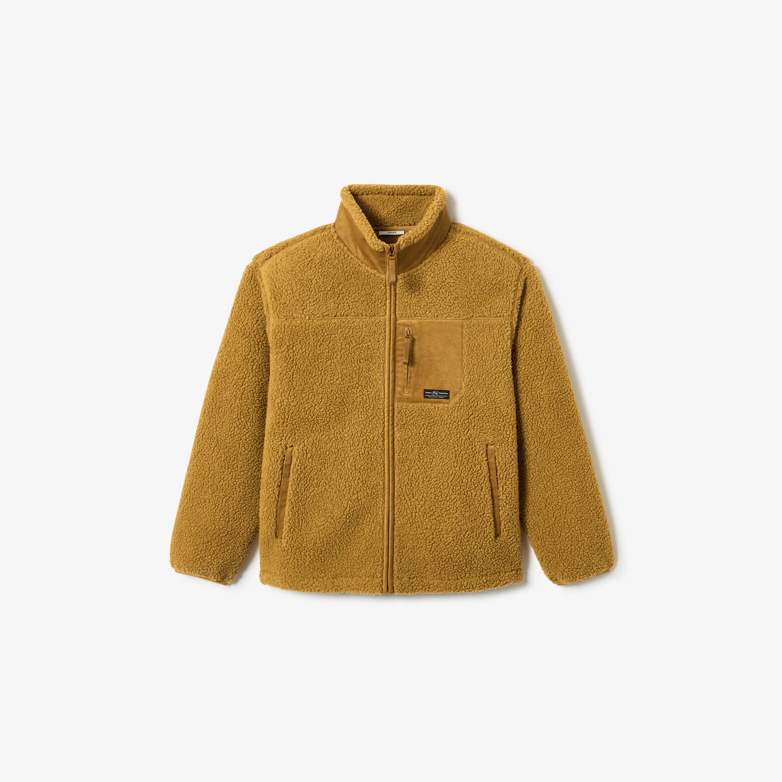 Veste zipp&eacute;e sherpa contrast&eacute;e