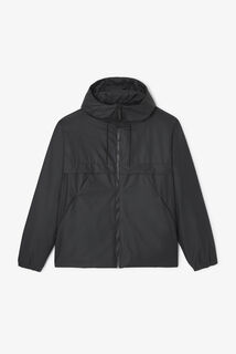 Blouson coupe-vent d&eacute;perlant &agrave; capuche