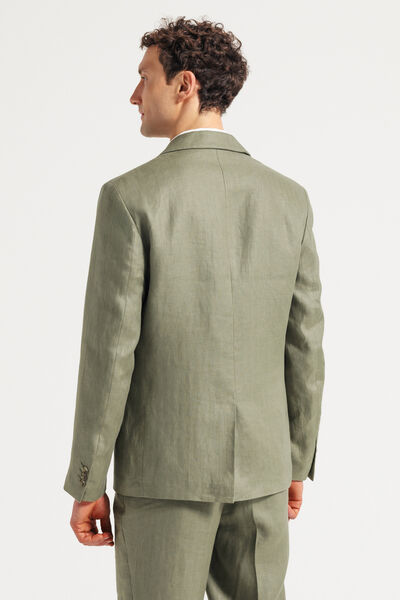 Veste de Costume Vert Kaki