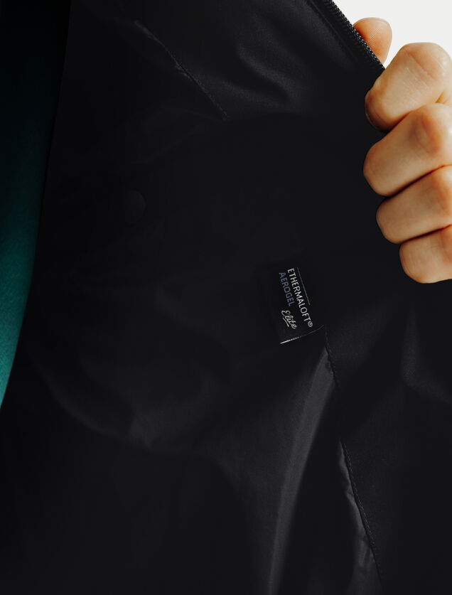 Doudoune zipp&eacute;e &agrave; capuche