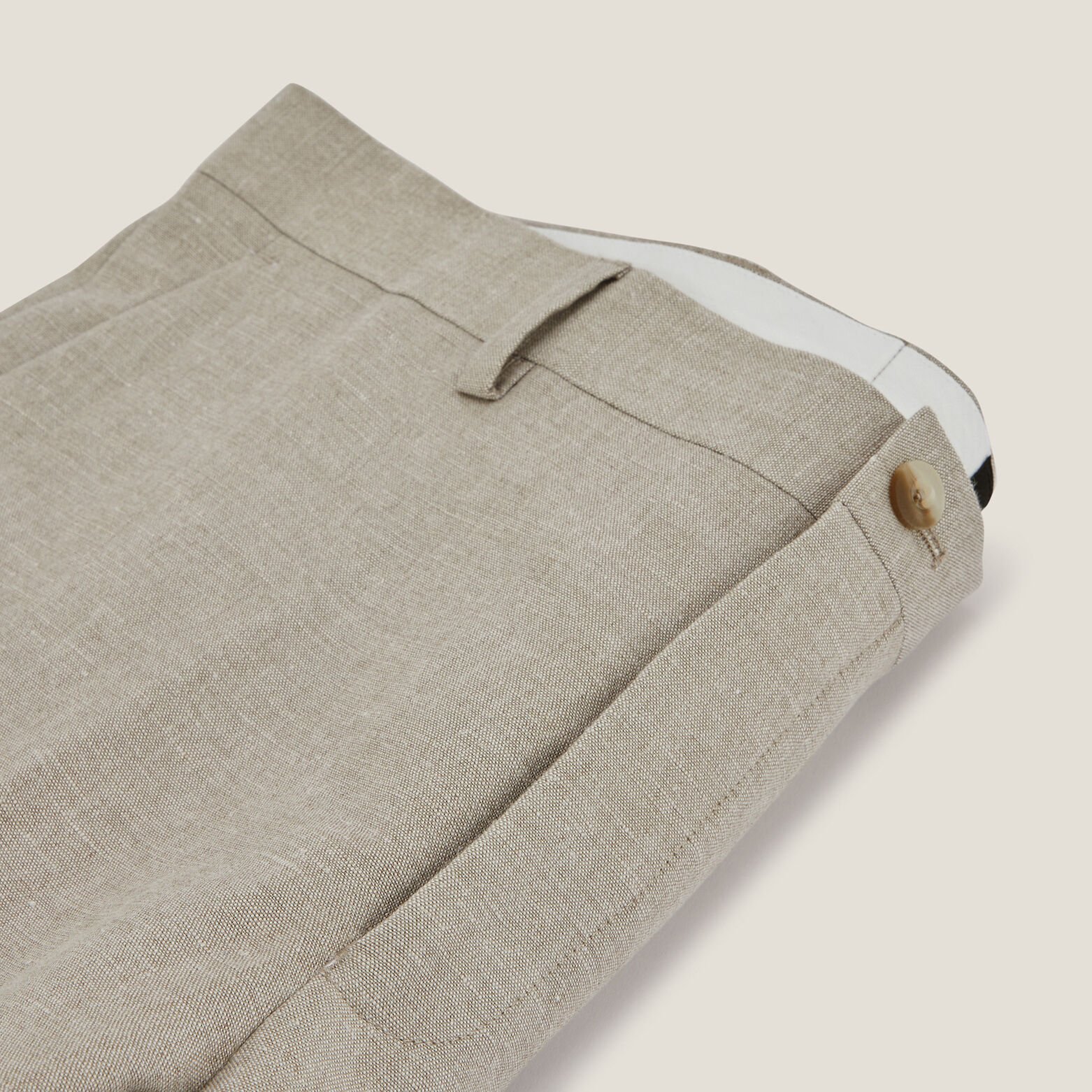 Pantalon de costume contenant du lin slim