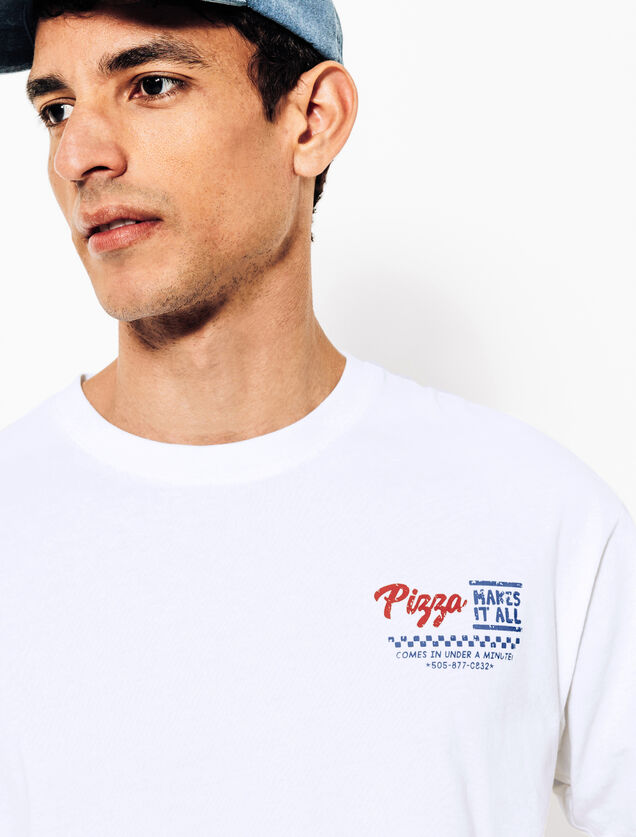 Tee shirt imprim&eacute; col rond