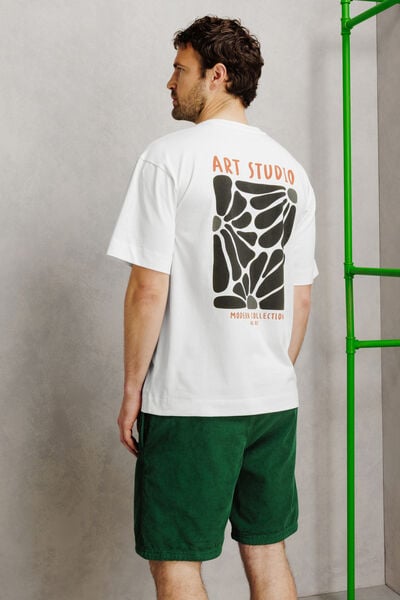 Tee shirt imprim&eacute; devant et dos fleurs