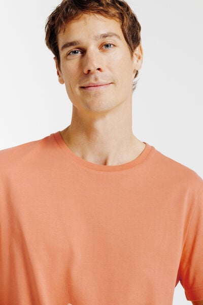 Tee shirt en coton col rond basique