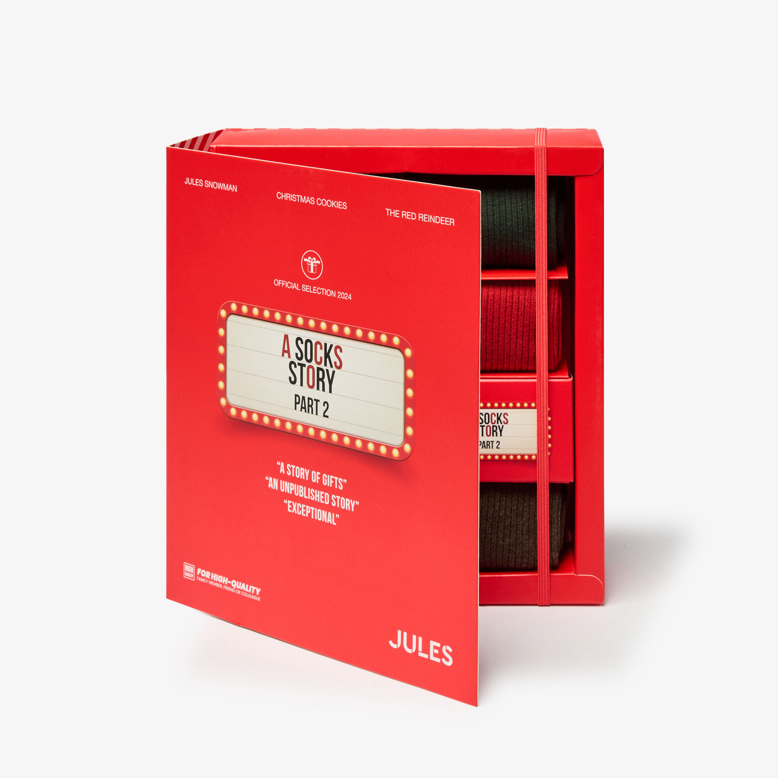 Coffret version anglaise 7 paires de chaussettes