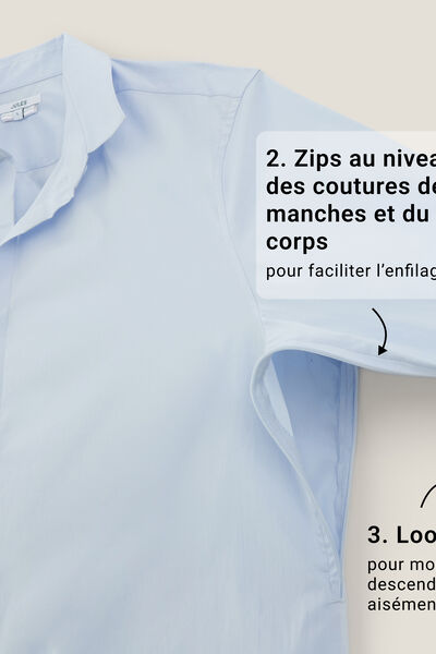 Chemise pour personne à mobilité réduite