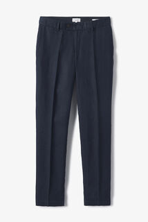 Straight fit chinobroek in 100% linnen