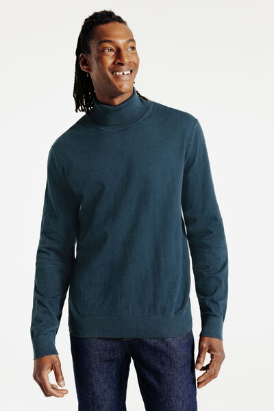 Pull col roulé