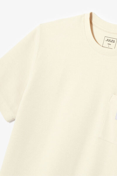 Tee shirt col rond reliéfé