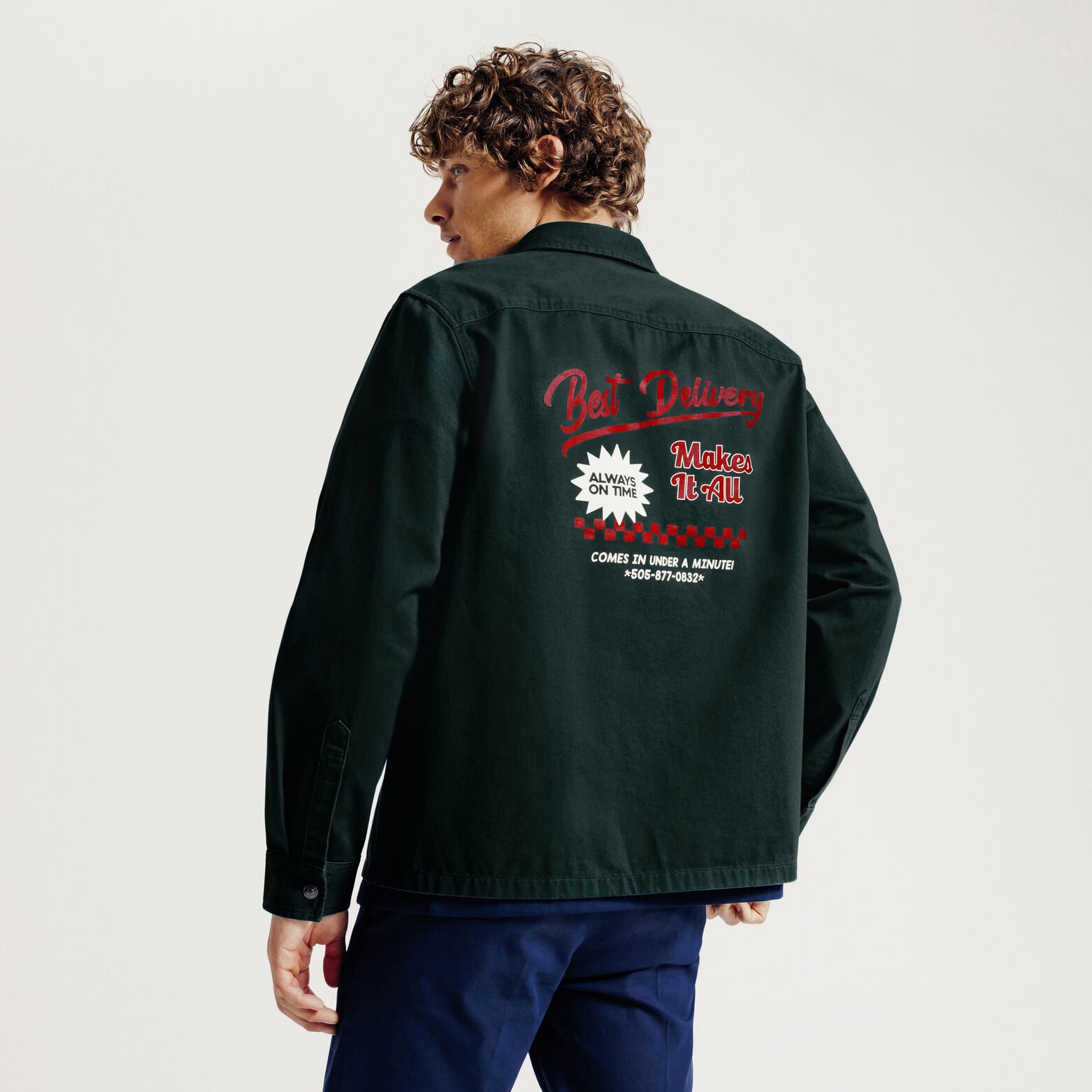 Surchemise en coton imprim&eacute;e