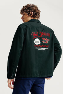 Overhemd in katoen met print
