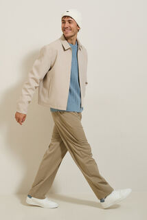 Pull col rond torsade