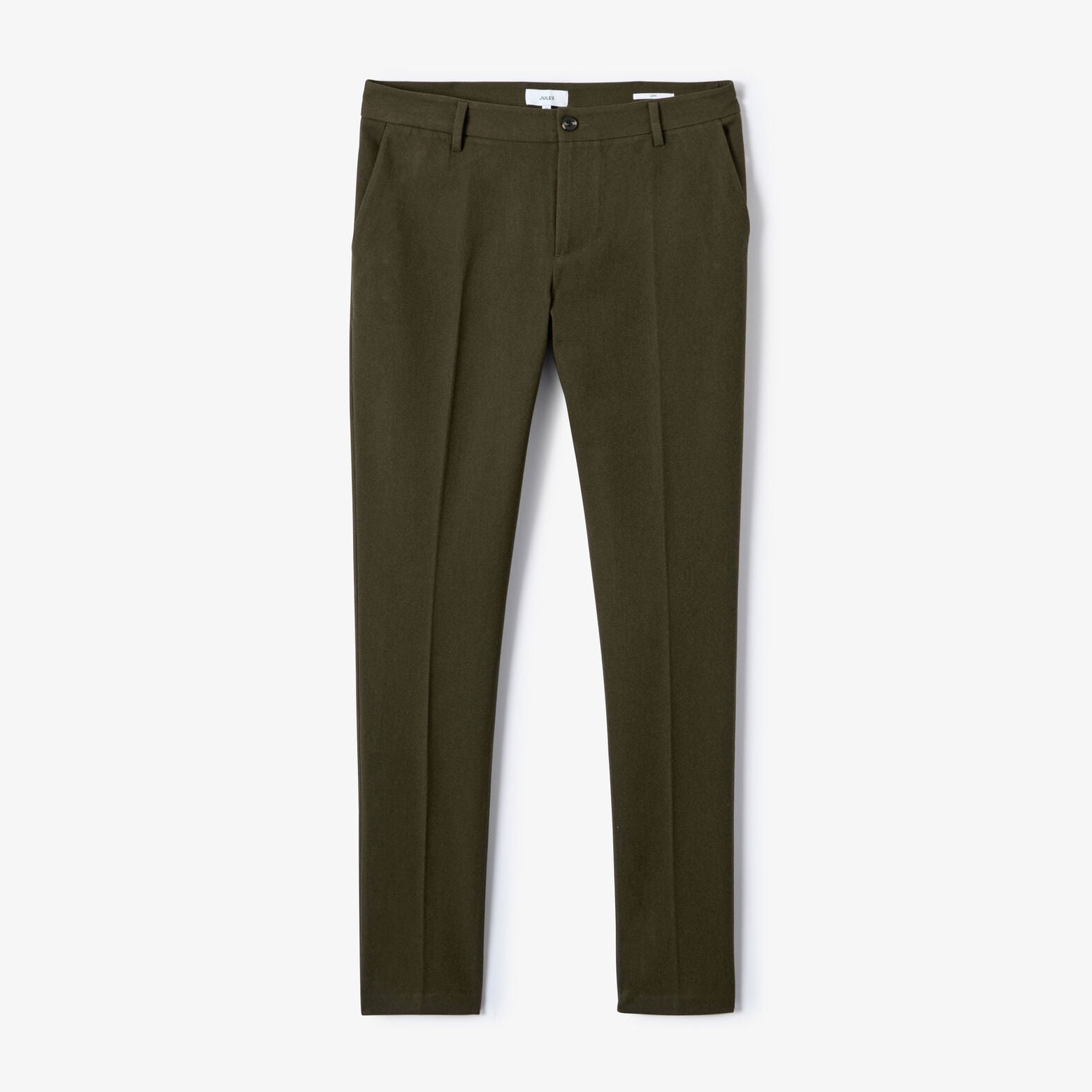 Pantalon chino slim en flanelle