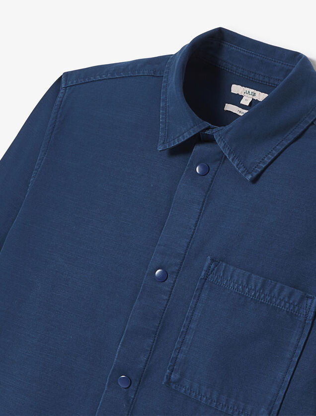 Overhemd in katoen met print