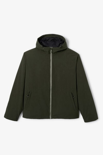 Blouson &agrave; capuche zipp&eacute;