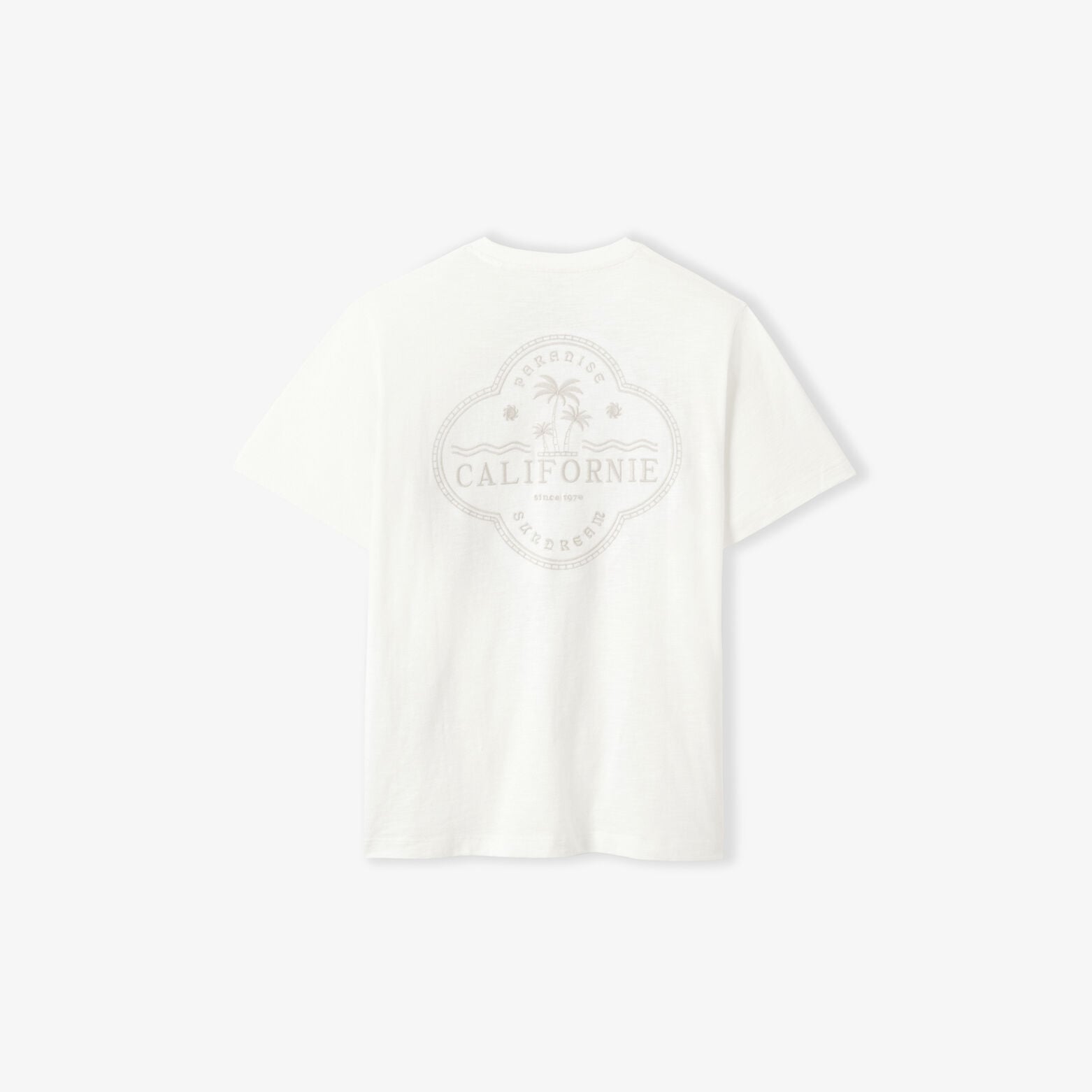 Tee shirt mati&egrave;re flamm&eacute;e imprim&eacute; Californie