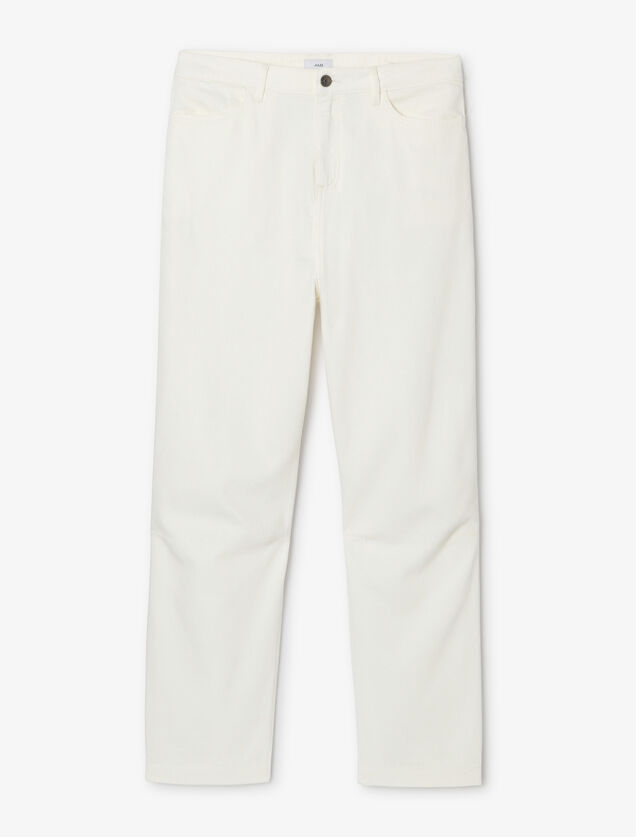 Pantalon chino large l&eacute;ger en coton