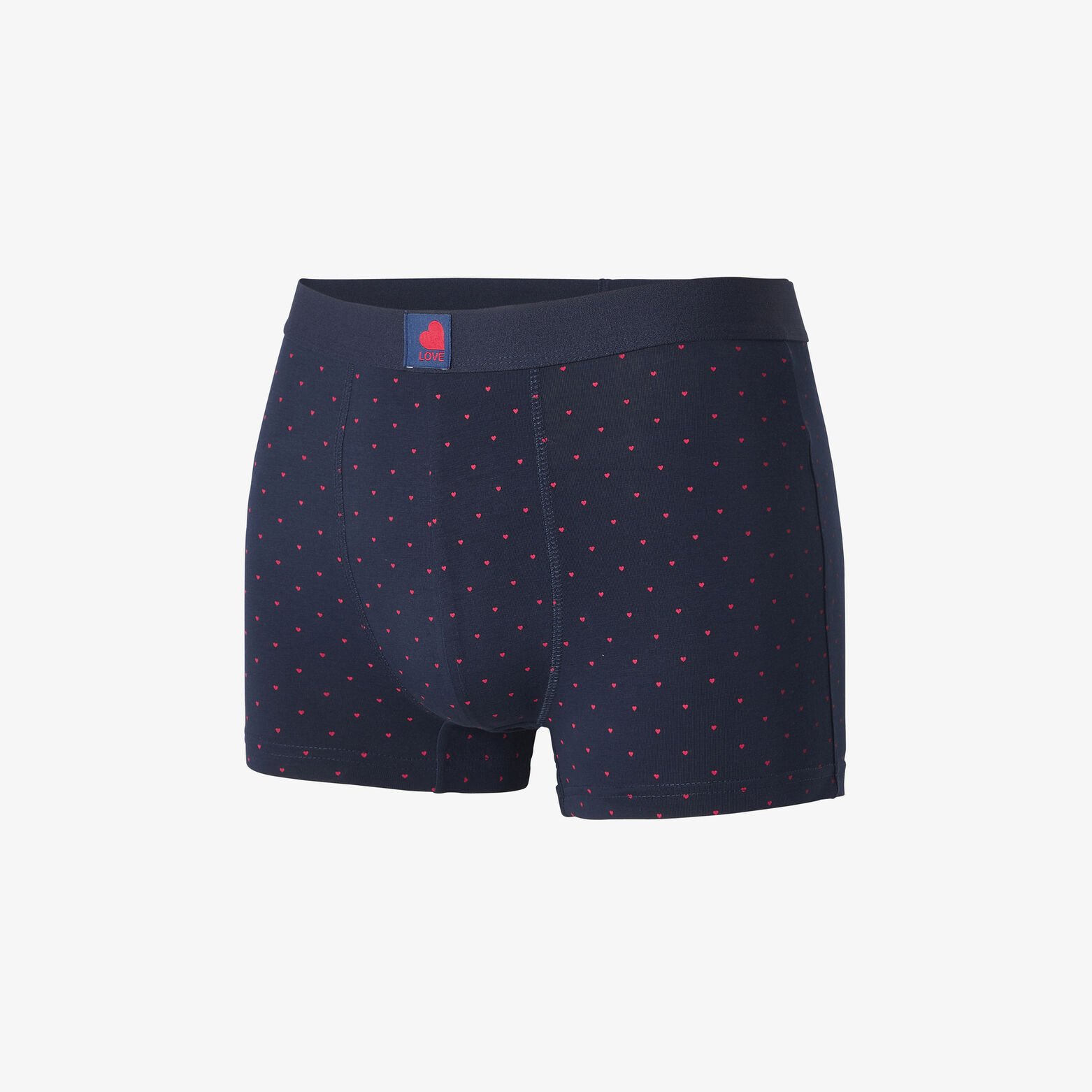 Boxer imprim&eacute; "coeur" Saint-Valentin