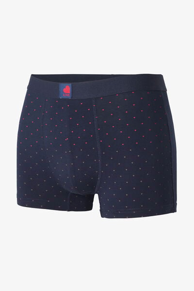 Boxer imprim&eacute; "coeur" Saint-Valentin