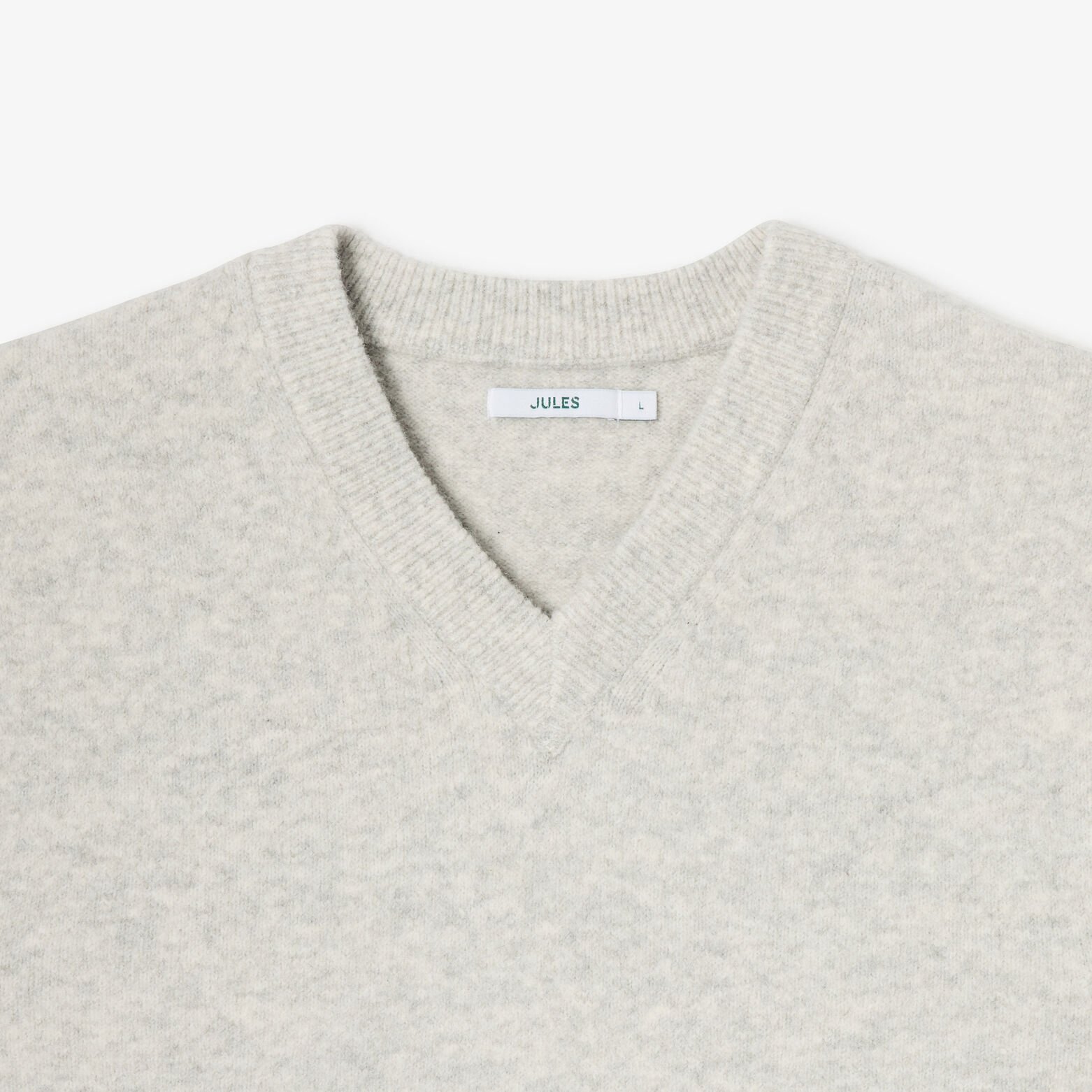 Pull col v sans manches