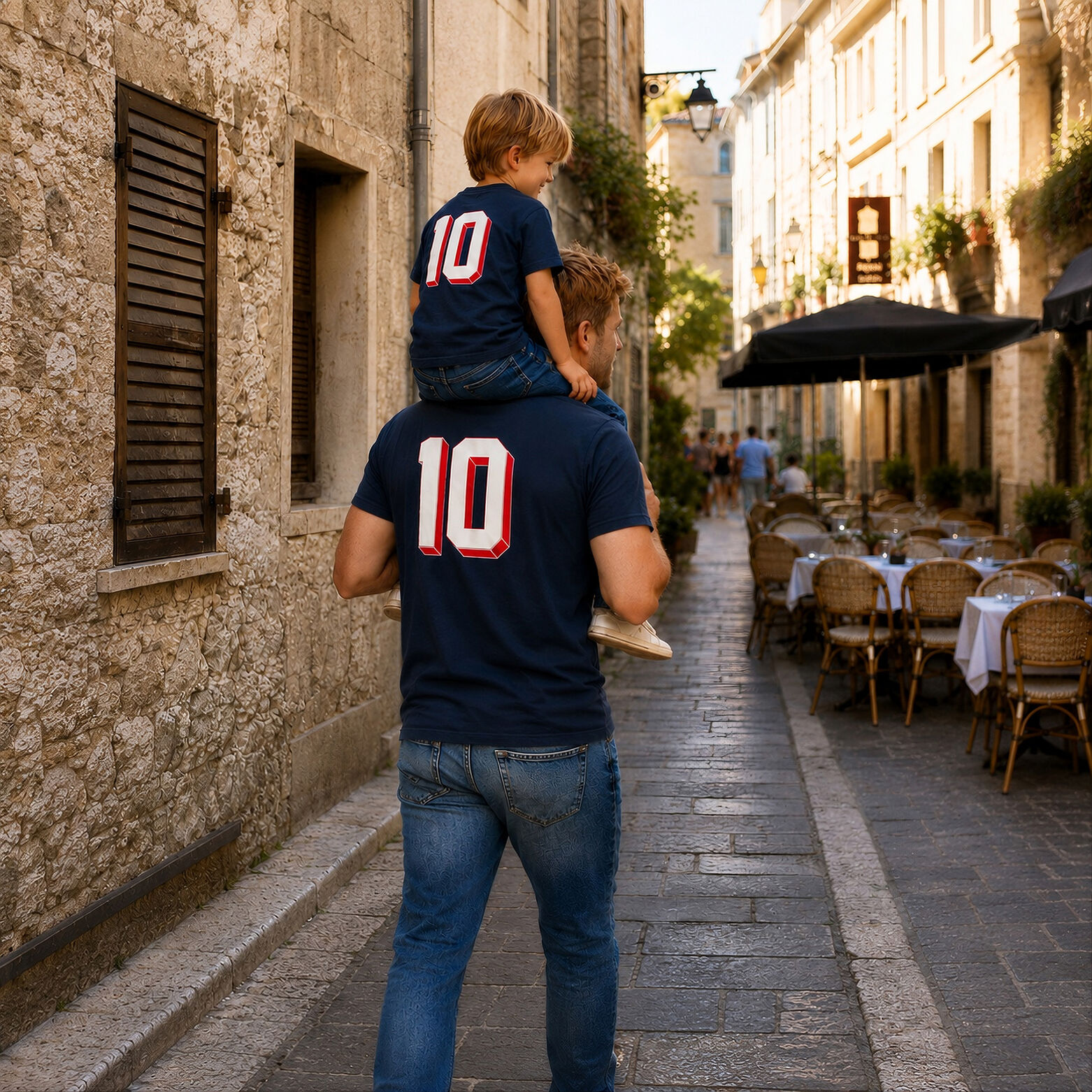 Ensemble tee shirts licence L'Equipe - Bleu marine
