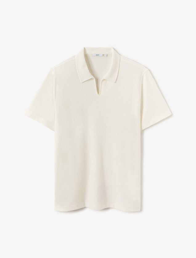 Polo manches courtes col V