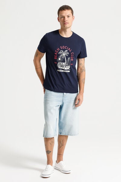 T-Shirt Bleu fonc&eacute;