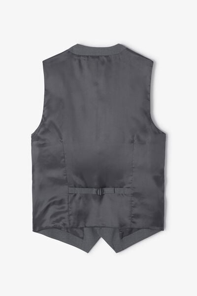 Slim fit kostuumgilet in bi-stretchstof