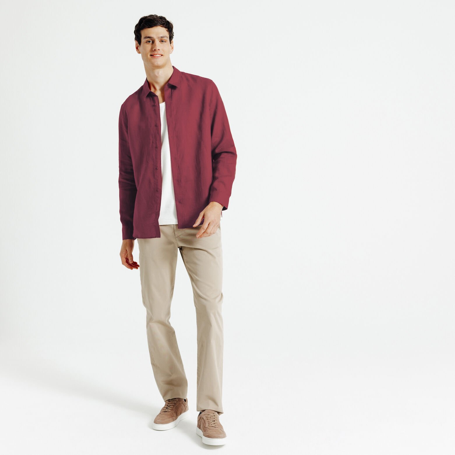 Chemise 100% lin unie